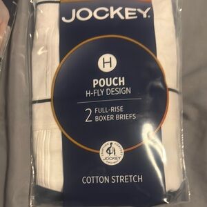 Jockey Men's Cotton Stretch Boxer Briefs - White